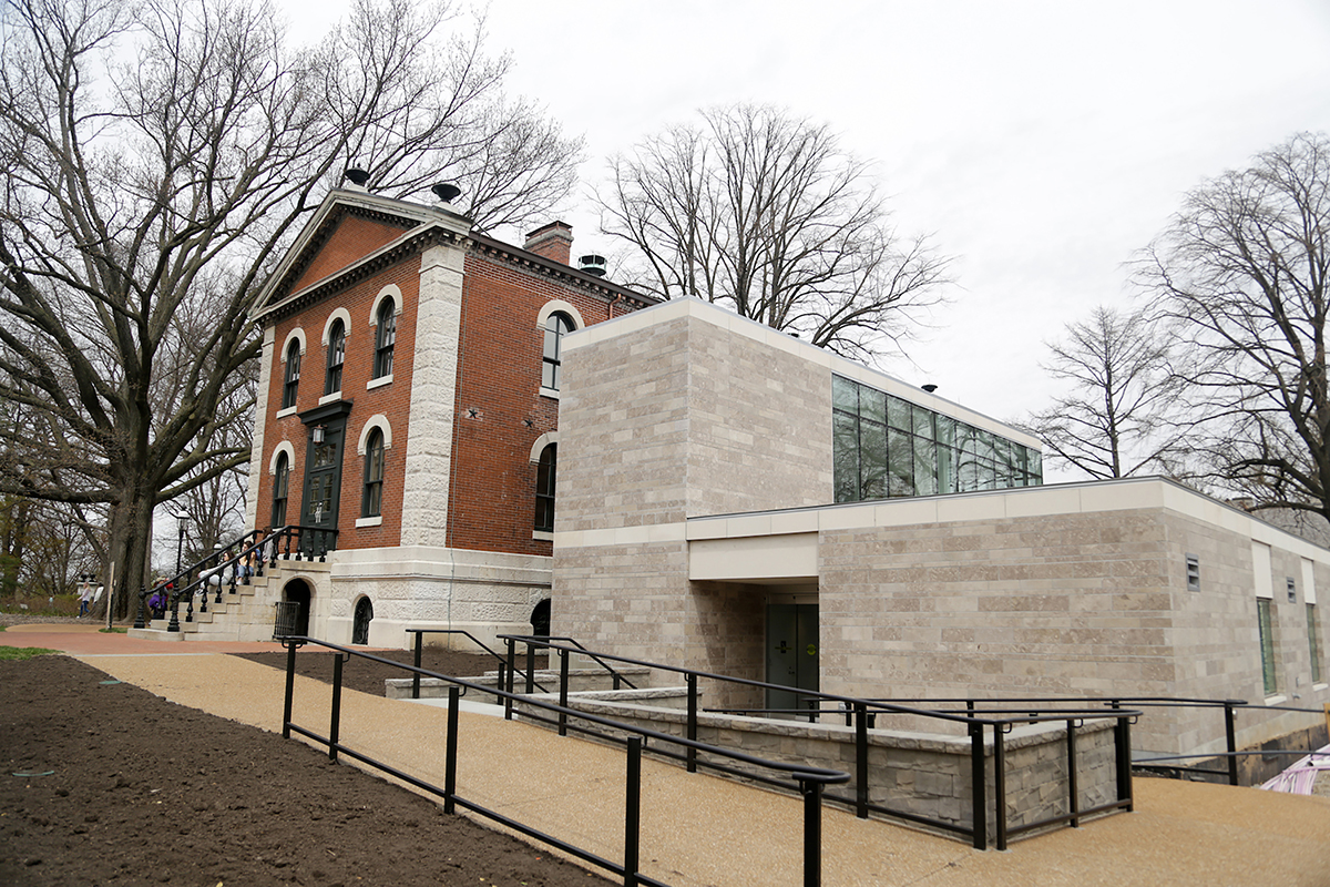 historical building with new renovation space addition