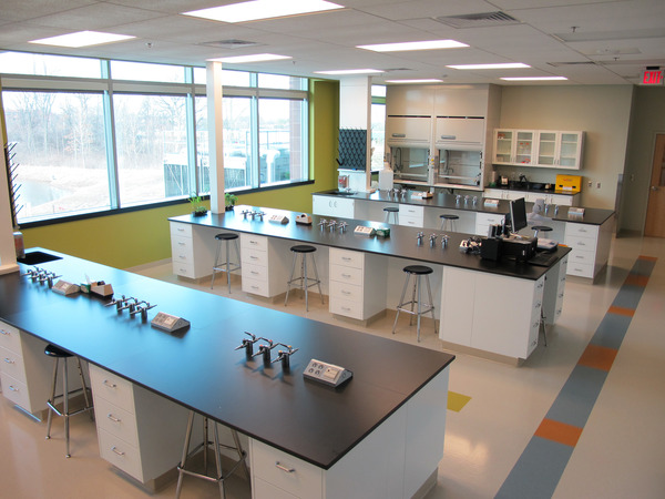 modern science lab and equipment