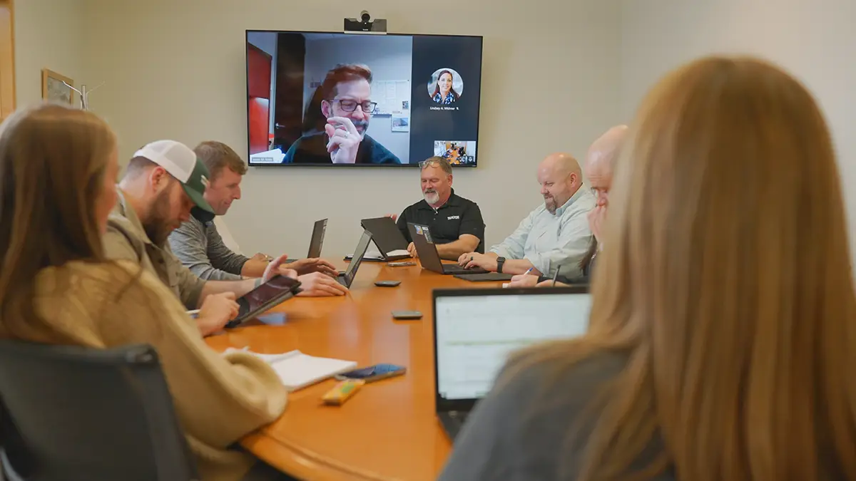 Preconstruction Review meeting on video
