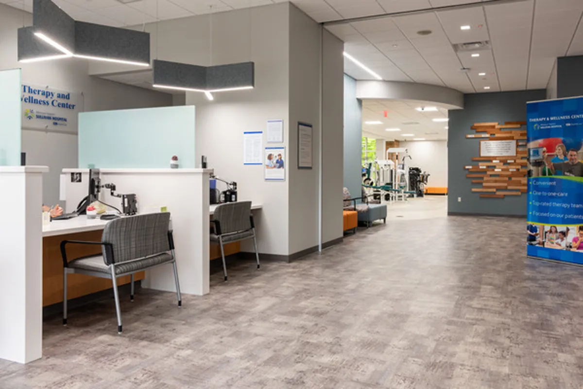 Modern medical lobby and reception